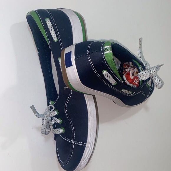Keds Navy Arch Support Blue and Green Sneakers Gel Flex Women’s Shoes Size 8US - Picture 4 of 15
